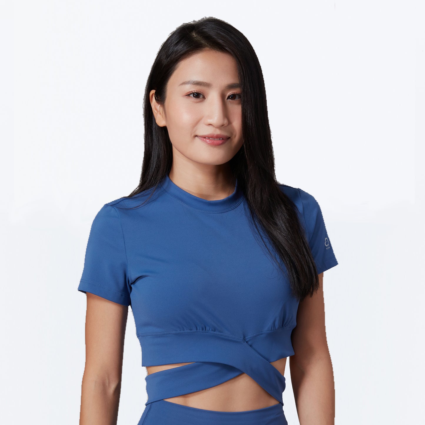 Zero Touch Cropped Wrap Tee